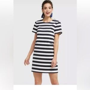 Draper James Nassau Striped Black and White Dress
